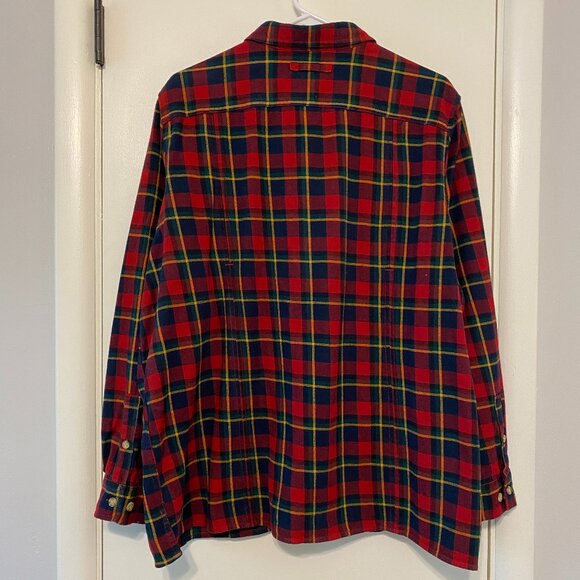Duluth Trading Co Women's L/S Red Plaid Free Swinging Flannel Shirt Top: XXL/2XL - Picture 4 of 9